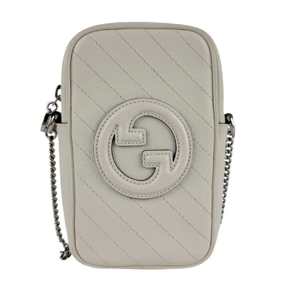 GUCCI Ivory Leather Shoulder Bag - Picture 1 of 5